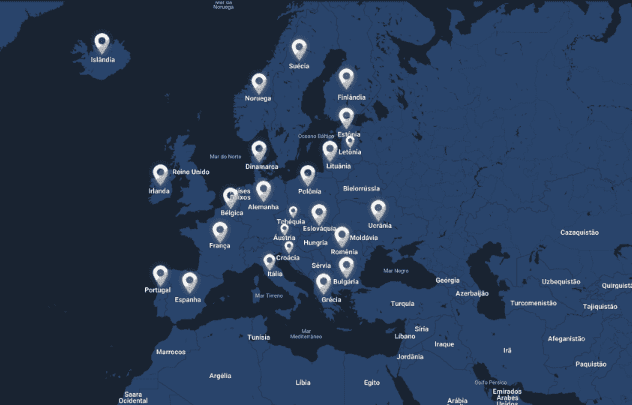 Mapa da Europa